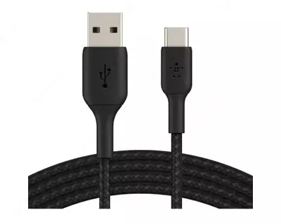 Кабель Belkin USB-A - USB-С  BRAIDED  0.15m  black