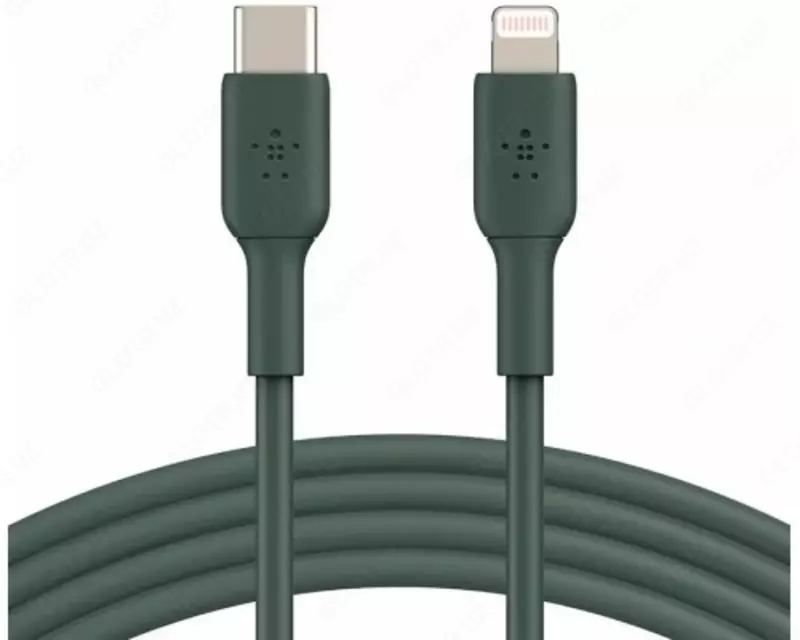 Кабель Belkin USB-С - Lightning  PVC  1m  midnight green