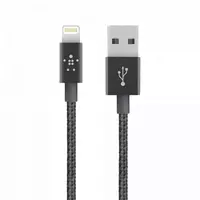 Кабель Belkin Mixit Metallic Lightning - USB-A  2.4A  1.2m  black
