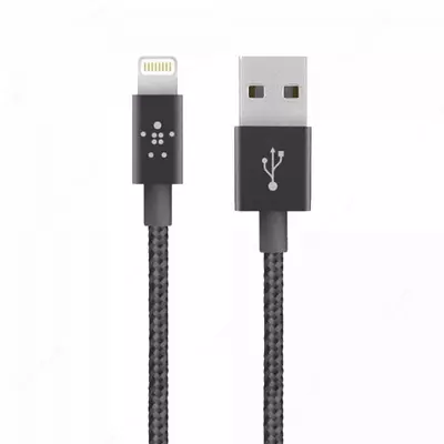 Кабель Belkin Mixit Metallic Lightning - USB-A  2.4A  1.2m  black