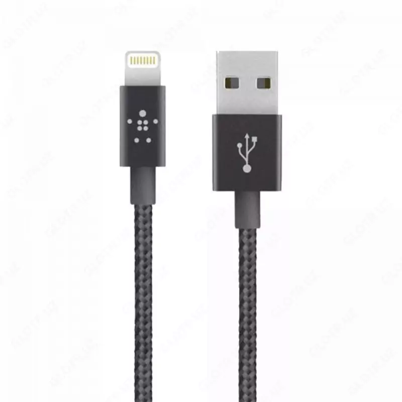  Кабель Belkin Mixit Metallic Lightning - USB-A  2.4A  1.2m  black - 