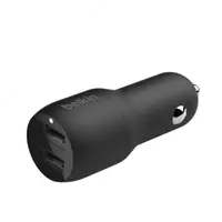 Автомобильное ЗУ Belkin Car Charger 24W Dual USB-A  USB-A - USB-C  1m  black