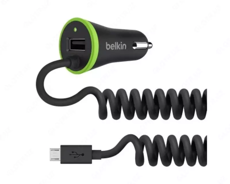 Автомобильное ЗУ Belkin Car Charger 17W USB 3.4A+USB  MicroUSB 1.2м  black