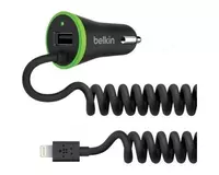  Автомобильное ЗУ Belkin Car Charger 17W USB 3.4A+USB  Lightning 1.2м  black - 