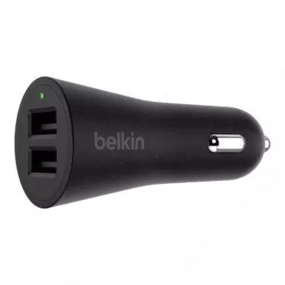 Автомобильное ЗУ Belkin Car Charger 24W USB 2.4A  dual  black