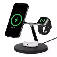 Беспроводное зарядное устройство Belkin 3in1 MagSafe iPhone Wireless Charger  black