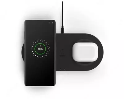 Simsiz zaryadlovchi Belkin Dual Pads Wireless Charging Qi  15W