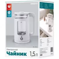  Elektr choynak Ardesto EKL-T32S 2l  1500W  zanglamaydigan polatdan. polat  kumush - 