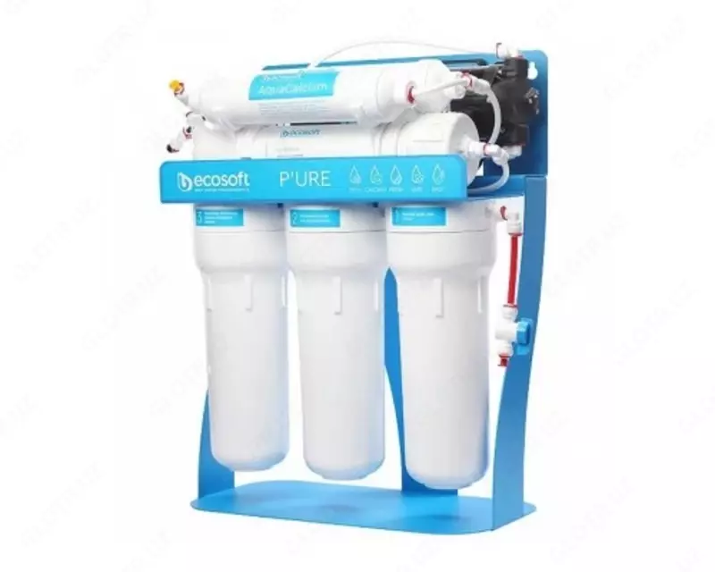  Фильтр обратного осмоса Ecosoft PURE AquaCalcium с помпой на станине  - 