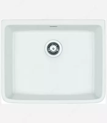  Oshxona uchun lavabo Deante Sabor  keramika  tortburchak  drenajsiz  595x475x220mm  piyola - 1  oralgan  oq  - 
