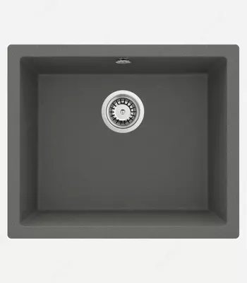 Oshxona uchun lavabo Deante Sabor  keramika  tortburchak  drenajsiz  595x475x220mm  piyola - 1  oralgan  oq 