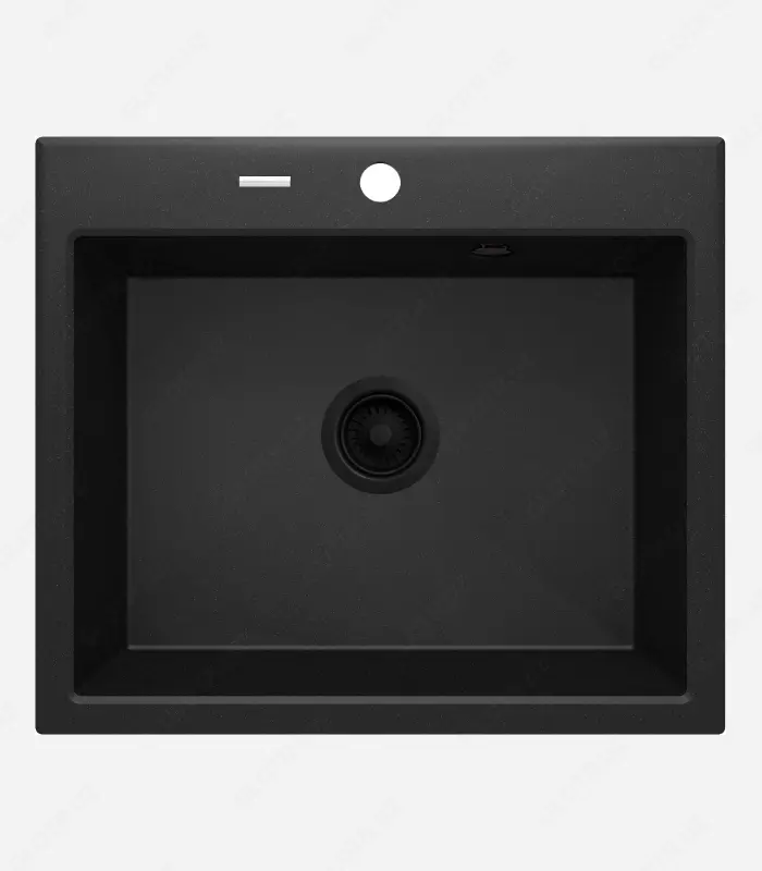 Oshxona uchun lavabo Deante Sabor  keramika  tortburchak  drenajsiz  595x475x220mm  piyola - 1  oralgan  oq 