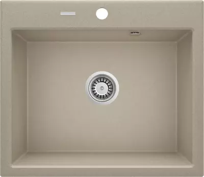  Oshxona uchun lavabo Deante Sabor  keramika  tortburchak  drenajsiz  595x475x220mm  piyola - 1  oralgan  oq  - 