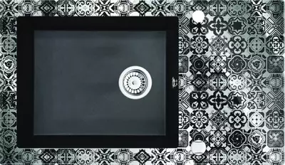 Oshxona uchun lavabo Deante Sabor  keramika  tortburchak  drenajsiz  595x475x220mm  piyola - 1  oralgan  oq 
