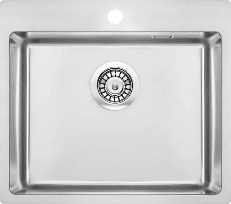 Oshxona uchun lavabo Deante Sabor  keramika  tortburchak  drenajsiz  595x475x220mm  piyola - 1  oralgan  oq 