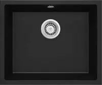 Oshxona uchun lavabo Deante Sabor  keramika  tortburchak  drenajsiz  595x475x220mm  piyola - 1  oralgan  oq 