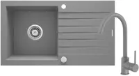 Oshxona uchun lavabo Deante Sabor  keramika  tortburchak  drenajsiz  595x475x220mm  piyola - 1  oralgan  oq 