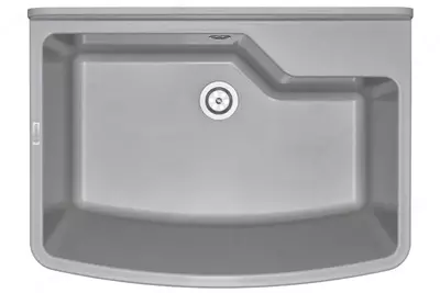 Oshxona uchun lavabo Deante Sabor  keramika  tortburchak  drenajsiz  595x475x220mm  piyola - 1  oralgan  oq 
