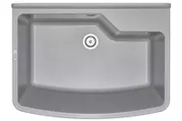 Oshxona uchun lavabo Deante Sabor  keramika  tortburchak  drenajsiz  595x475x220mm  piyola - 1  oralgan  oq 