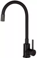 Смеситель для кухни Neo Luno  дл.излива - 380мм  гибкий  1 рычаг  черный 