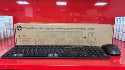 Беспроводной комплект клавиатуры и мыши HP 725 Multi-Device Rechargeable Wireless Keyboard and Mouse Combo