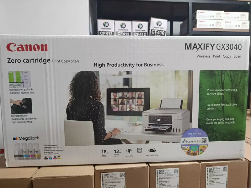 Струйное МФУ Canon MAXIFY GX3040 с Wi-Fi и СНПЧ MAXIFY GX