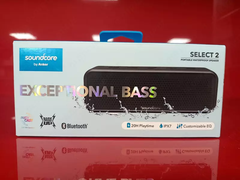 Anker Soundcore Select 2 simsiz portativ suv otkazmaydigan Bluetooth kolonkasi  qora