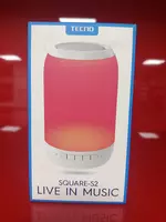 Портативная беспроводная Bluetooth колонка со светодиодной подсветкой TECNO Square S2  колонка-ночник