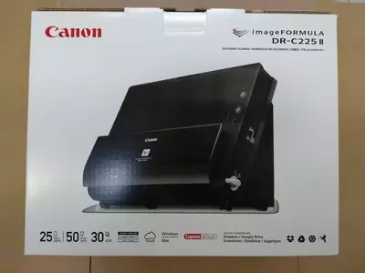Документ-сканер Canon imageFORMULA DR-C225 II (25 стр/мин / 50 изобр/мин, автоподатчик 30 листов, USB, Cloud)