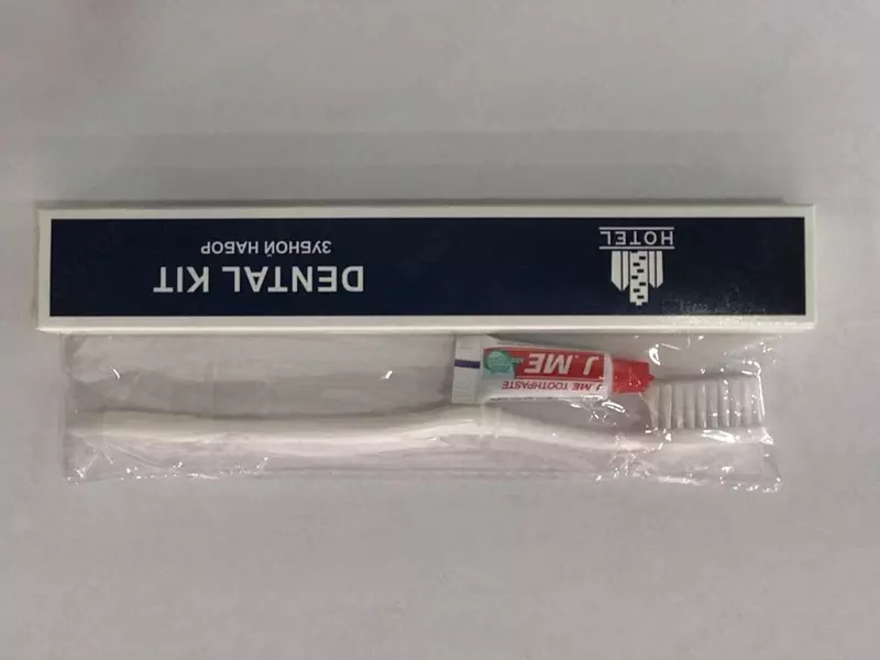 Mehmonxonalar uchun tish pastasi to'plami