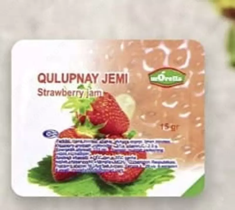 Порционный Клубничный джем (упаковка 15 гр)