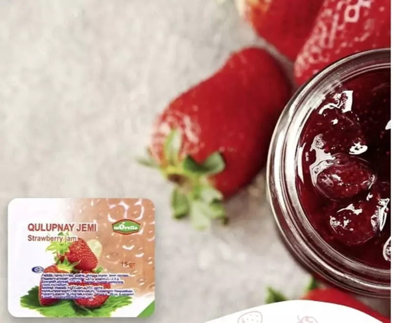 Порционный Клубничный джем (упаковка 15 гр) - 950 сум