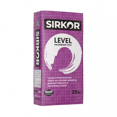"SIRKOR" наливной пол "LEVEL" 25 кг