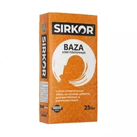 "SIRKOR" клей плиточное "BAZA" 25 кг - 23 000 сум