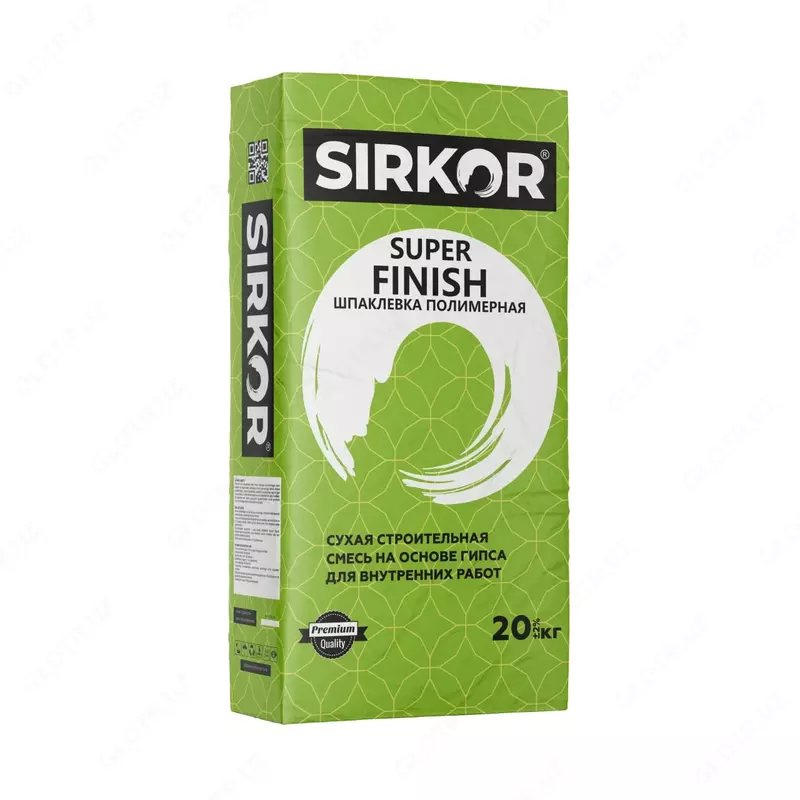"SIRKOR" шпаклевка полимерная "SUPERFINISH" 20 кг - 30 000 сум