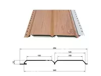 210 800 сум Сайдинг Lбрус 0.50 (EcoSteel)