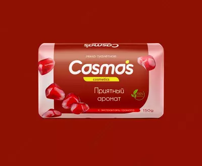 Туалетное мыло COSMOS с экстрактом граната - Цена по запросу