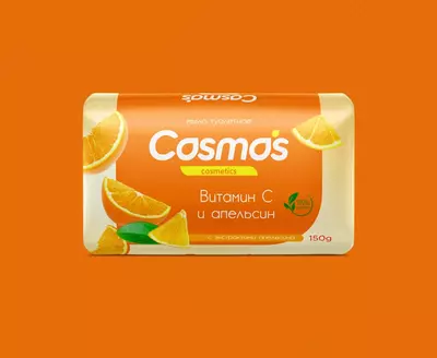 Туалетное мыло COSMOS с экстрактом апельсина - Цена по запросу