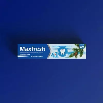 Зубная паста Maxfresh отбеливающая - 6 400 сум / шт.