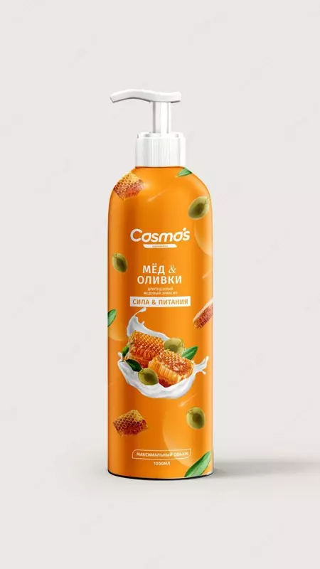Шампунь Cosmos Cosmetics Мёд & Оливки