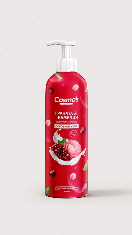 Шампунь Cosmos Cosmetics Граната & Камелия