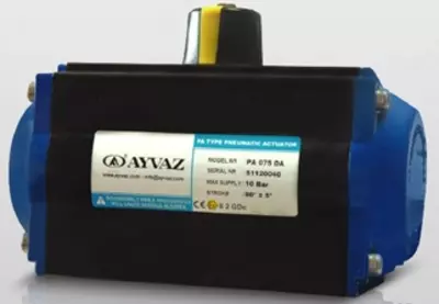 Pnevmatik aktuator PAD-20 / ikki tomonlama (kapalak klapanlar uchun) / DN50