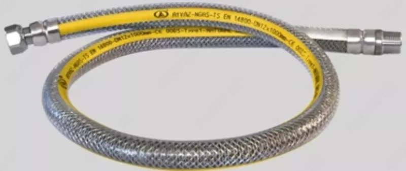 TS-EN 14800 Шланг для природного газа для плиты / духовки 1000 mm - 346 933.7 сум