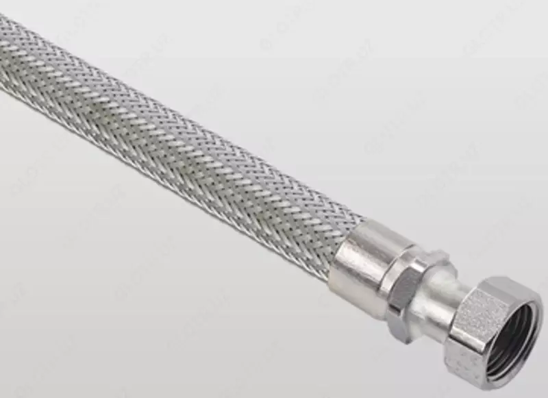 Неизолированный разъем для фанкойла — плетеного типа (внутренний диаметр: 12 мм) Ниппель 1/2 дюйма x штуцер 3/4 дюйма / 300 - 263 191.1 сум