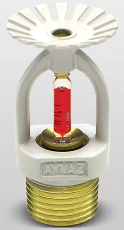 Ayvaz osilgan sprinkler / standart javob / 1/2" / UL-FM / oq (68/79/93)ºC