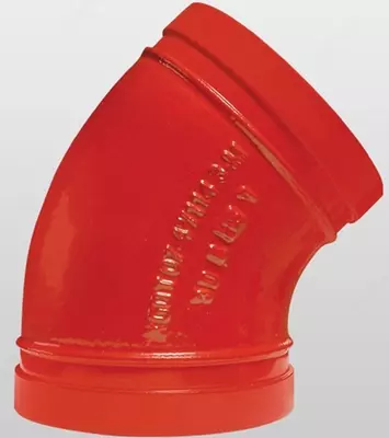 YD 003 Колено с пазами 45°C / 12