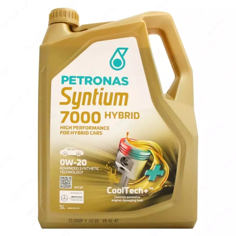 Моторное масло PETRONAS SYNTIUM HYBRID 7000 0W-20 SP 5Л