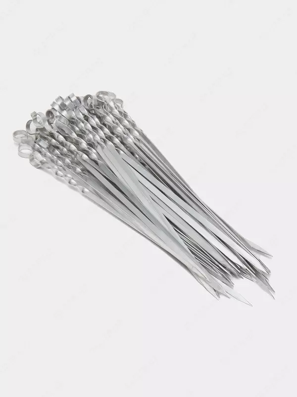 Набор шампуров крученные с кольцом 40 см