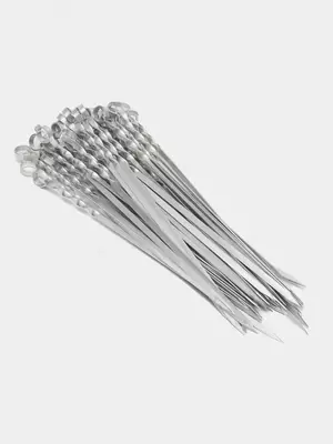 Набор шампуров крученные с кольцом 40 см