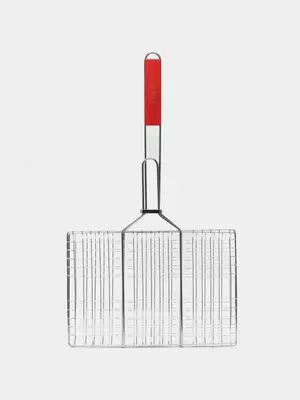 Хромированная Решетка гриль для мангала / барбекю (р-р 23 х 34 см)